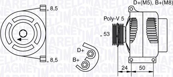 Magneti Marelli 063377013010 - Alternatore autozon.pro