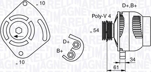 Magneti Marelli 063377030010 - Alternatore autozon.pro