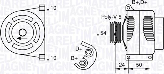 Magneti Marelli 063377027010 - Alternatore autozon.pro