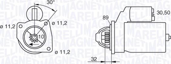 Magneti Marelli 063207145010 - Motorino d'avviamento autozon.pro