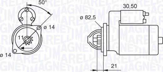 Magneti Marelli 063207138010 - Motorino d'avviamento autozon.pro