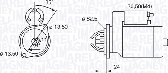 Magneti Marelli 063216884010 - Motorino d'avviamento autozon.pro