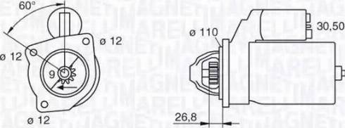 Magneti Marelli 063216831010 - Motorino d'avviamento autozon.pro