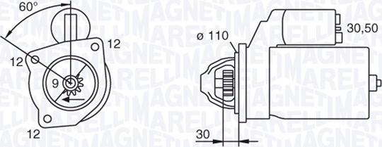 Magneti Marelli 063217126010 - Motorino d'avviamento autozon.pro