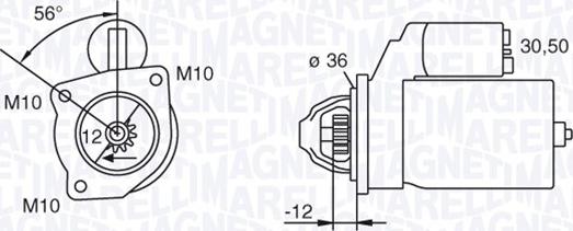 Magneti Marelli 063280090010 - Motorino d'avviamento autozon.pro