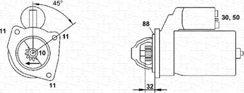 Magneti Marelli 063280040010 - Motorino d'avviamento autozon.pro