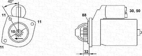 Magneti Marelli 063280041010 - Motorino d'avviamento autozon.pro