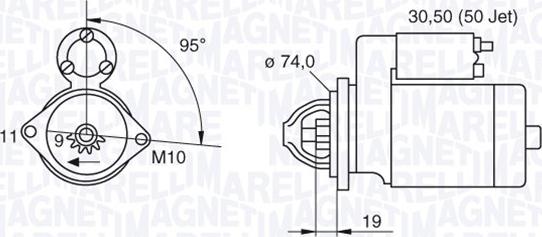 Magneti Marelli 063280048010 - Motorino d'avviamento autozon.pro