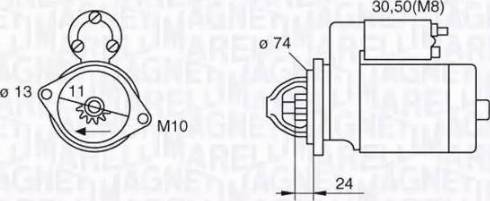 Magneti Marelli 063280059010 - Motorino d'avviamento autozon.pro