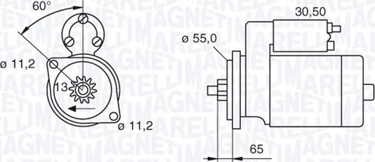 Magneti Marelli 063280051010 - Motorino d'avviamento autozon.pro