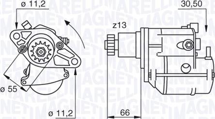 Magneti Marelli 063280053010 - Motorino d'avviamento autozon.pro