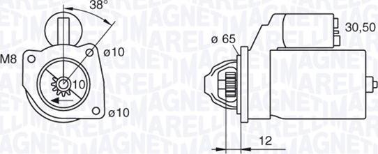 Magneti Marelli 063280060010 - Motorino d'avviamento autozon.pro