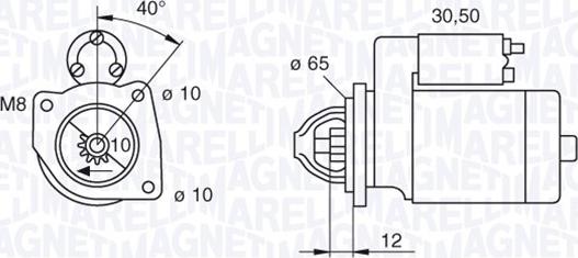 Magneti Marelli 063280062010 - Motorino d'avviamento autozon.pro