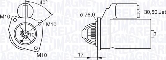 Magneti Marelli 063280005010 - Motorino d'avviamento autozon.pro