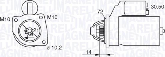 Magneti Marelli 063280006010 - Motorino d'avviamento autozon.pro