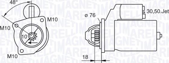 Magneti Marelli 063280008010 - Motorino d'avviamento autozon.pro