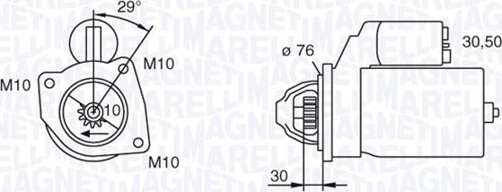 Magneti Marelli 063280010010 - Motorino d'avviamento autozon.pro