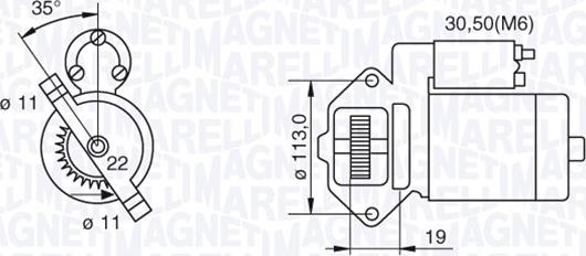 Magneti Marelli 063280031010 - Motorino d'avviamento autozon.pro