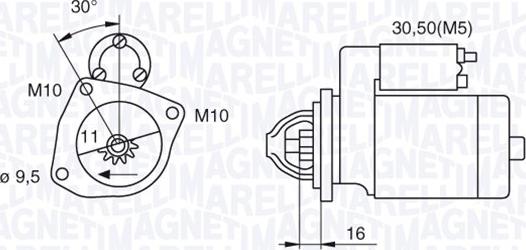 Magneti Marelli 063280029010 - Motorino d'avviamento autozon.pro