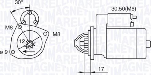 Magneti Marelli 063280021010 - Motorino d'avviamento autozon.pro