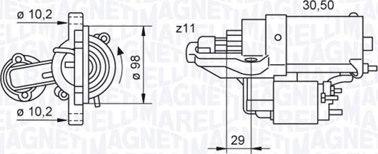 Magneti Marelli 063280028010 - Motorino d'avviamento autozon.pro