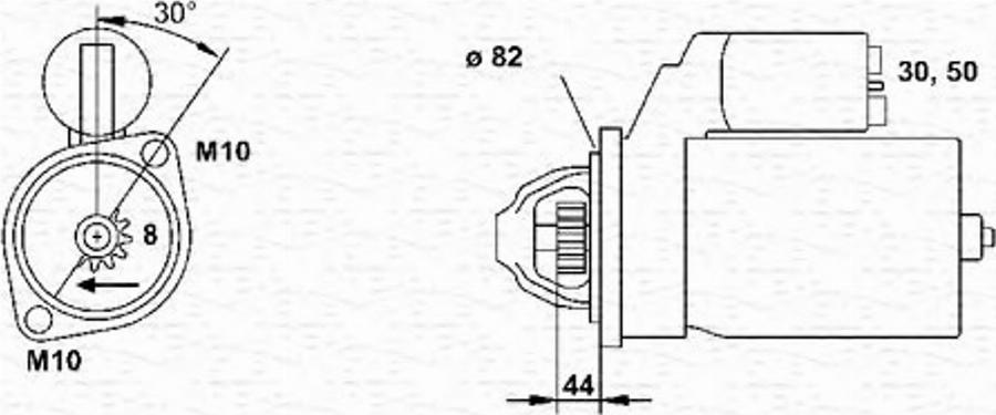 Magneti Marelli 063226845010 - Motorino d'avviamento autozon.pro