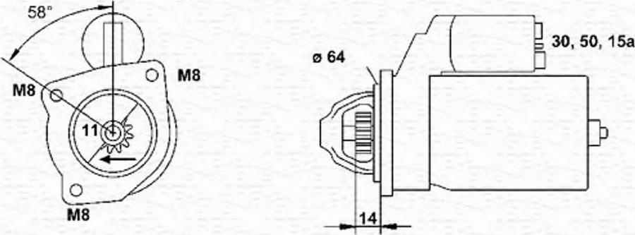 Magneti Marelli 063221431010 - Motorino d'avviamento autozon.pro