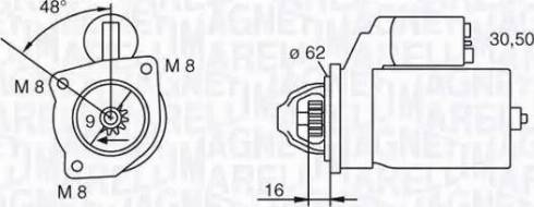 Magneti Marelli 063222908010 - Motorino d'avviamento autozon.pro