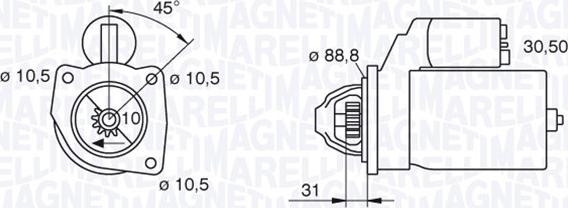 Magneti Marelli 063227486010 - Motorino d'avviamento autozon.pro