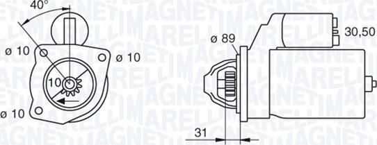 Magneti Marelli 063227599010 - Motorino d'avviamento autozon.pro