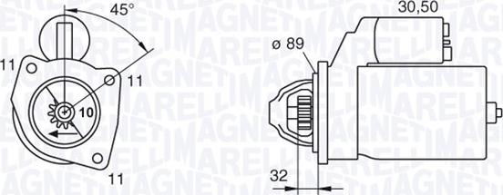 Magneti Marelli 063227592010 - Motorino d'avviamento autozon.pro