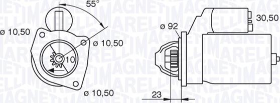 Magneti Marelli 063227569010 - Motorino d'avviamento autozon.pro