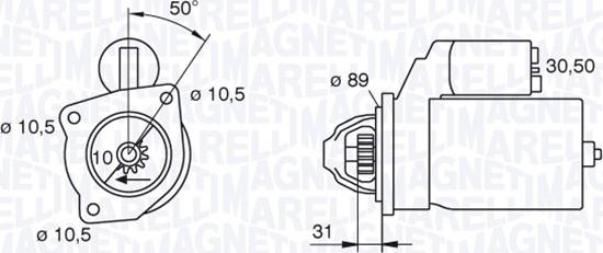 Magneti Marelli 063227602010 - Motorino d'avviamento autozon.pro