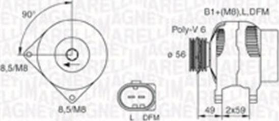 Magneti Marelli 063730009010 - Alternatore autozon.pro