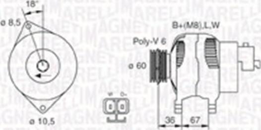 Magneti Marelli 063730005010 - Alternatore autozon.pro