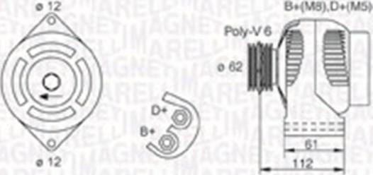 Magneti Marelli 063730006010 - Alternatore autozon.pro