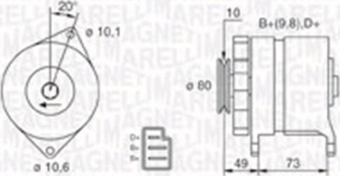 Magneti Marelli 063730016010 - Alternatore autozon.pro