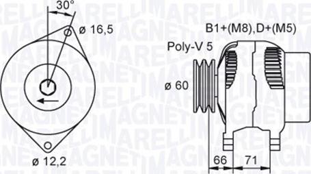 Magneti Marelli 063730035010 - Alternatore autozon.pro