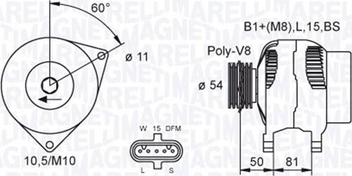 Magneti Marelli 063730037010 - Alternatore autozon.pro