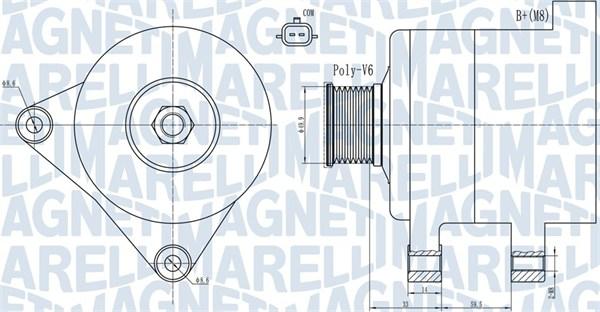 Magneti Marelli 063731945010 - Alternatore autozon.pro