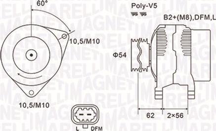 Magneti Marelli 063731940010 - Alternatore autozon.pro