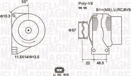 Magneti Marelli 063731958010 - Alternatore autozon.pro