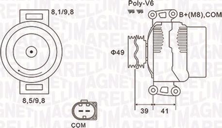 Magneti Marelli 063731953010 - Alternatore autozon.pro