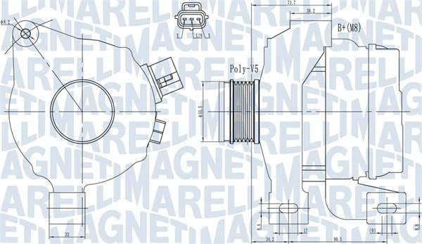 Magneti Marelli 063731966010 - Alternatore autozon.pro