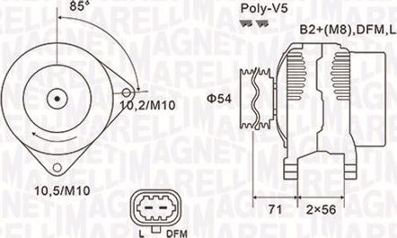 Magneti Marelli 063731960010 - Alternatore autozon.pro