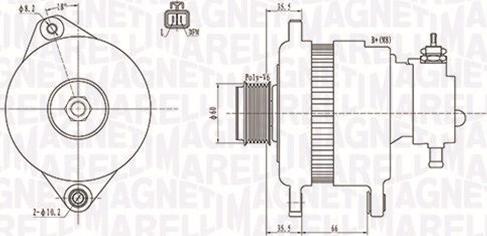 Magneti Marelli 063731900010 - Alternatore autozon.pro