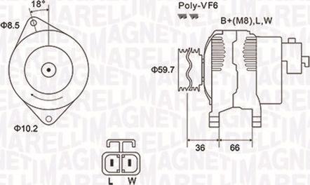 Magneti Marelli 063731901010 - Alternatore autozon.pro