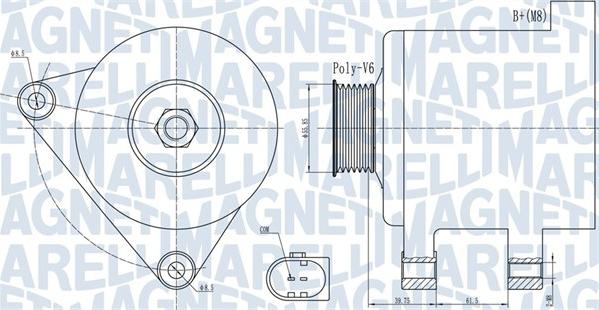 Magneti Marelli 063731910010 - Alternatore autozon.pro