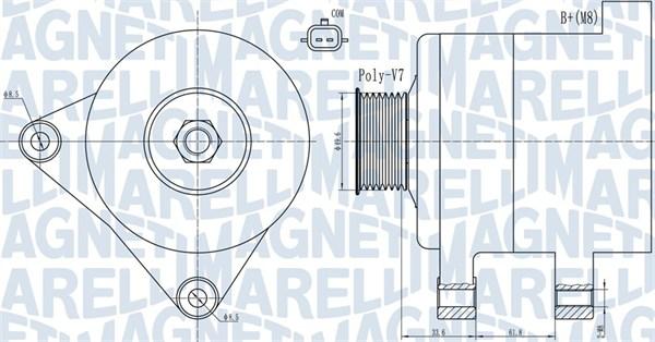 Magneti Marelli 063731936010 - Alternatore autozon.pro