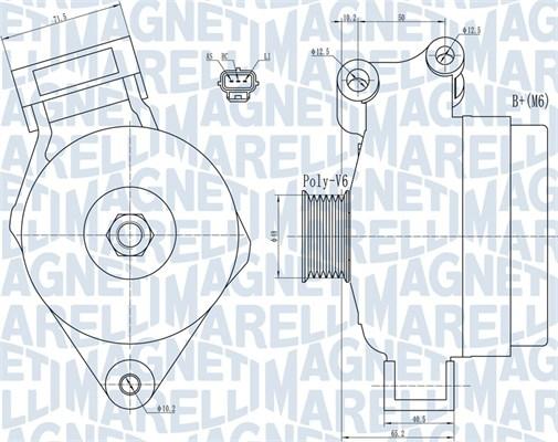 Magneti Marelli 063731925010 - Alternatore autozon.pro